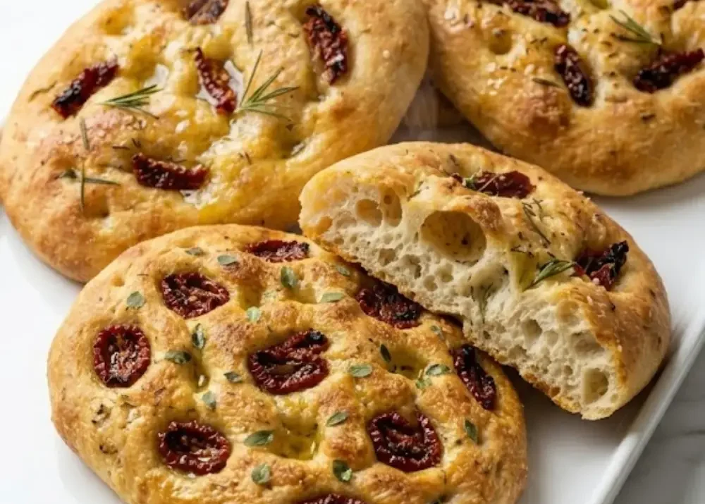 Focaccia mit Getrockneten Tomaten: Knusprig, Aromatisch & In Nur 1,5 Stunden Fertig