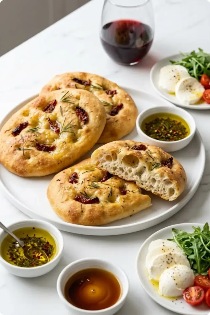 Focaccia mit getrockneten Tomaten