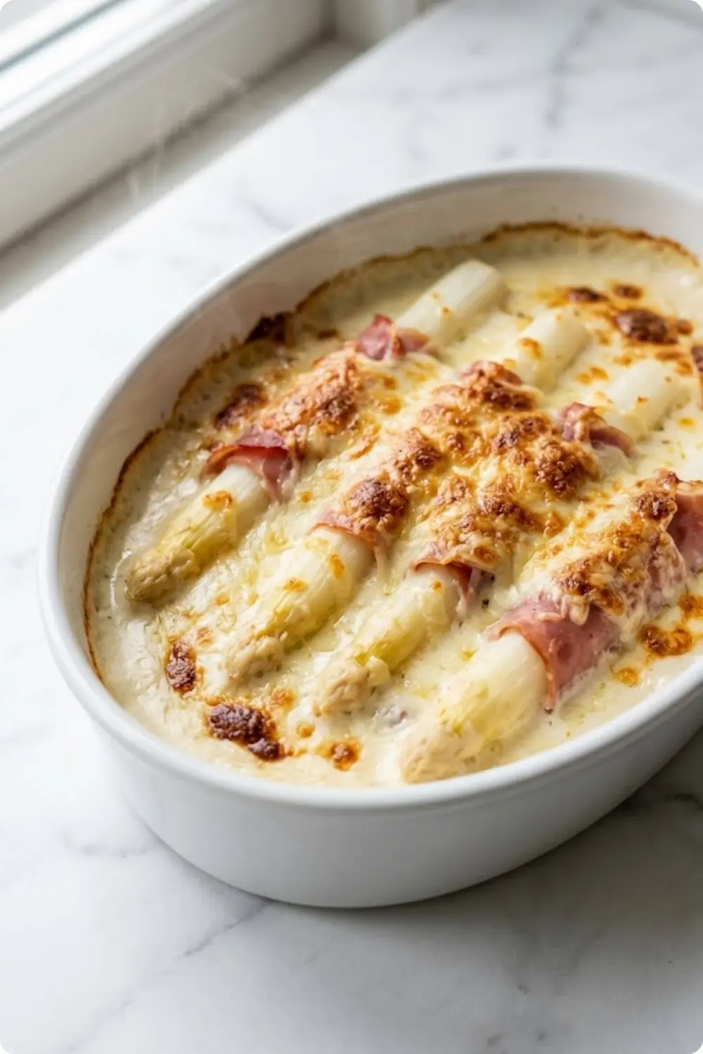 Spargel überbacken