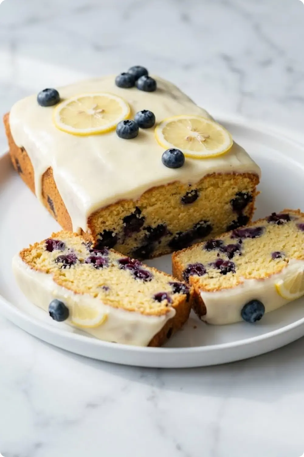 Zitronen-Blaubeer-Kuchen