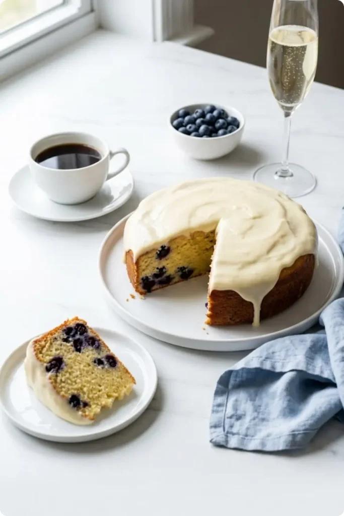 Zitronen-Blaubeer-Kuchen
