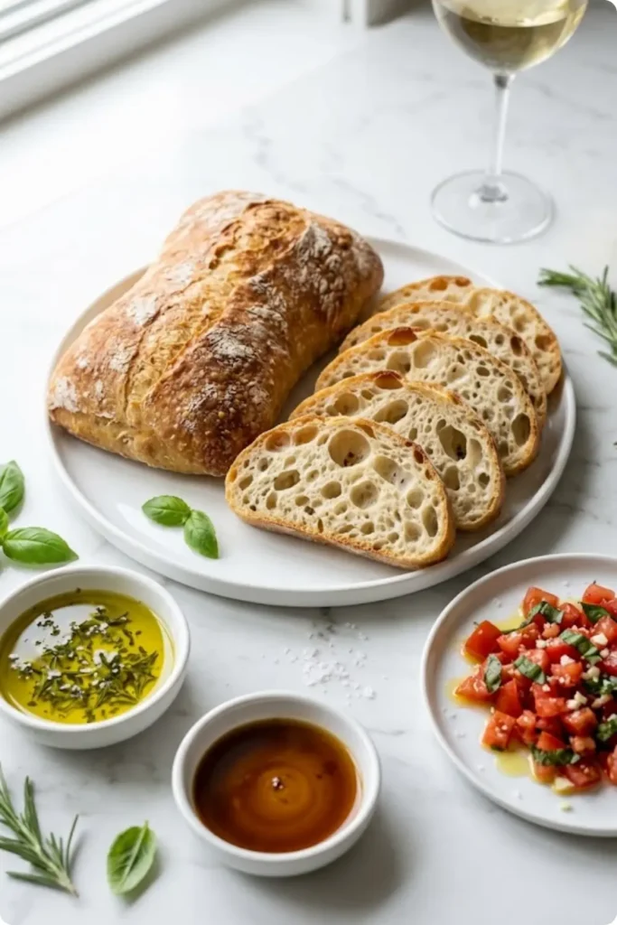 schnelles ciabatta italienisches fladenbrot