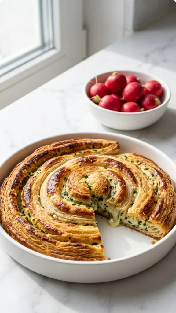 Bärlauch-Frischkäse-Schnecken Das einfachste Rezept für krosse Frühlingsschnecken