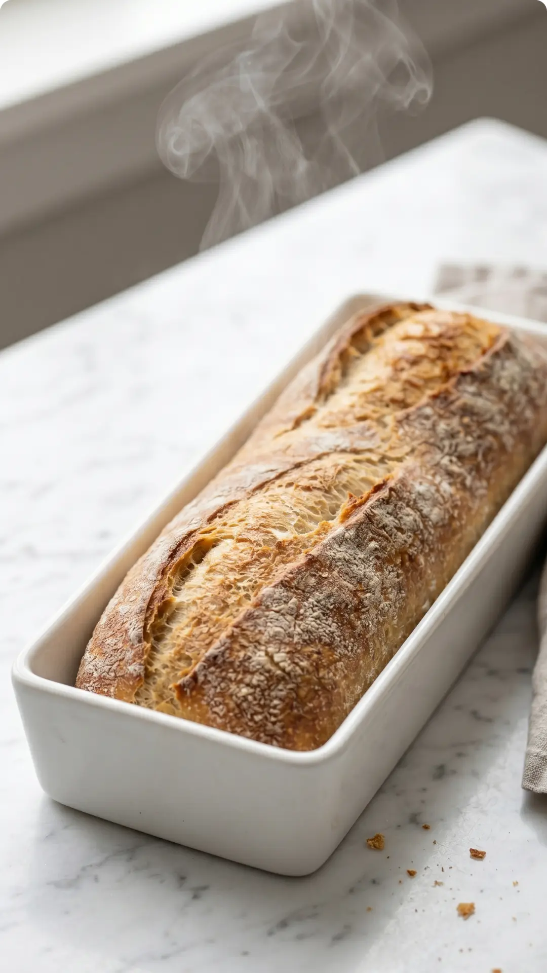 Baguette magique ohne Kneten: Das einfachste Rezept für luftiges französisches Brot