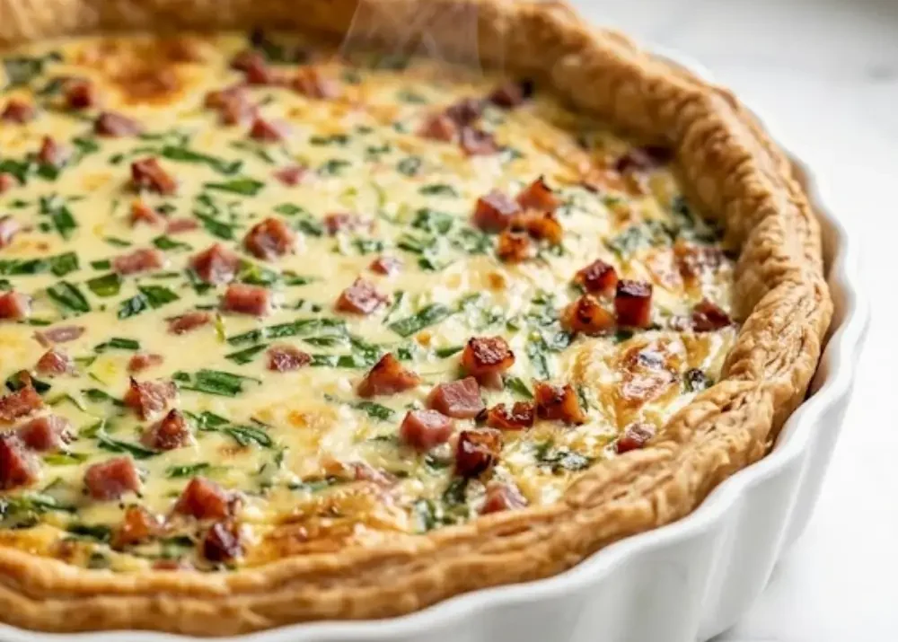 Herzhafte Bärlauch Quiche mit Rinderrauchfleisch: Der ultimative Frühlingsgenuss