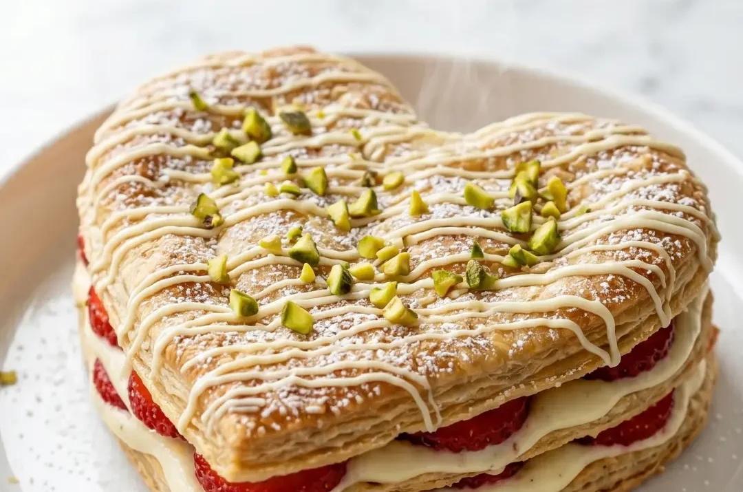 Blätterteigherzchen mit Erdbeeren: Das einfachste Blitz-Dessert für besondere Anlässe