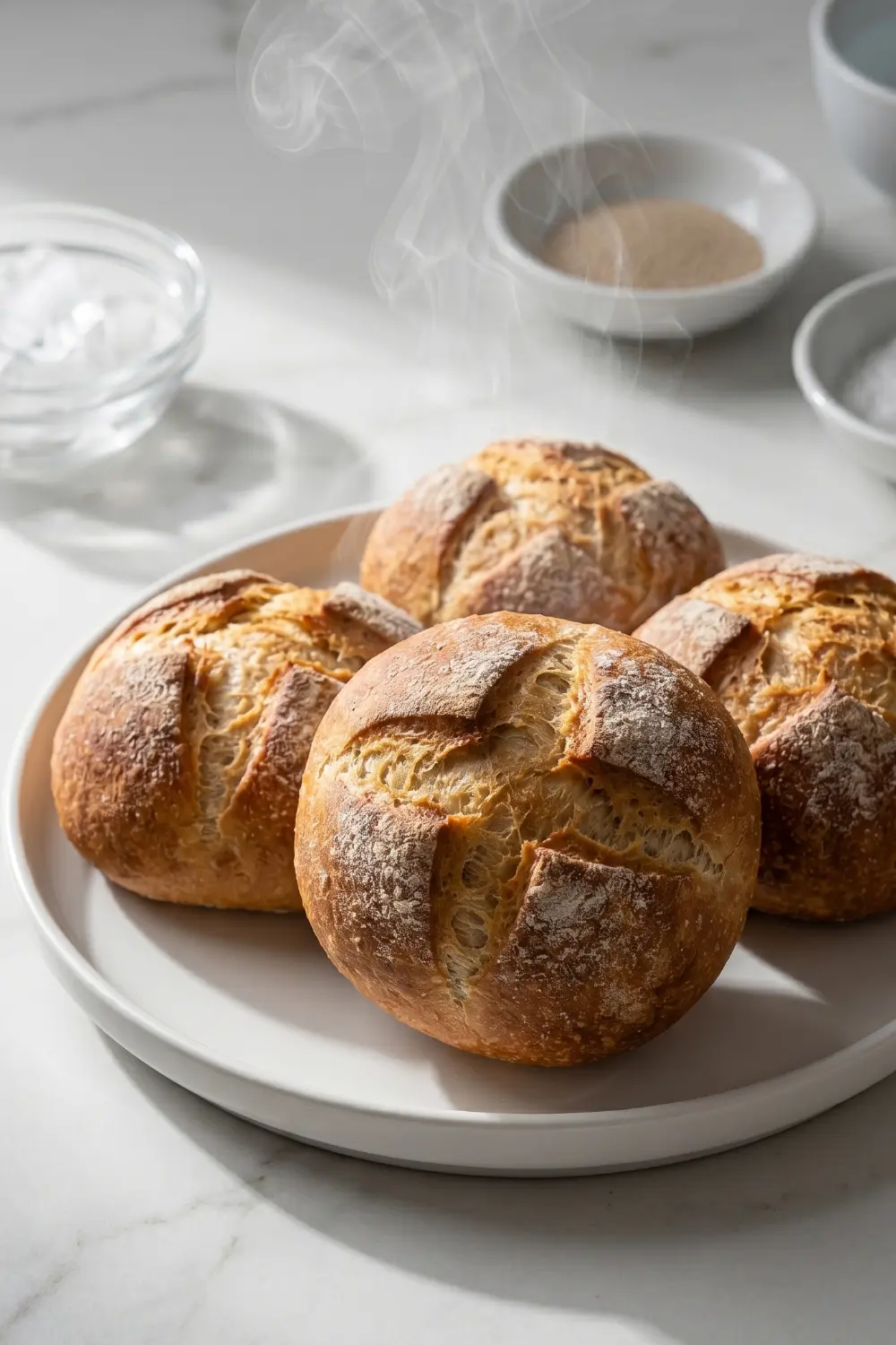 Brötchen über Nacht – Knusprig & Ohne Kneten