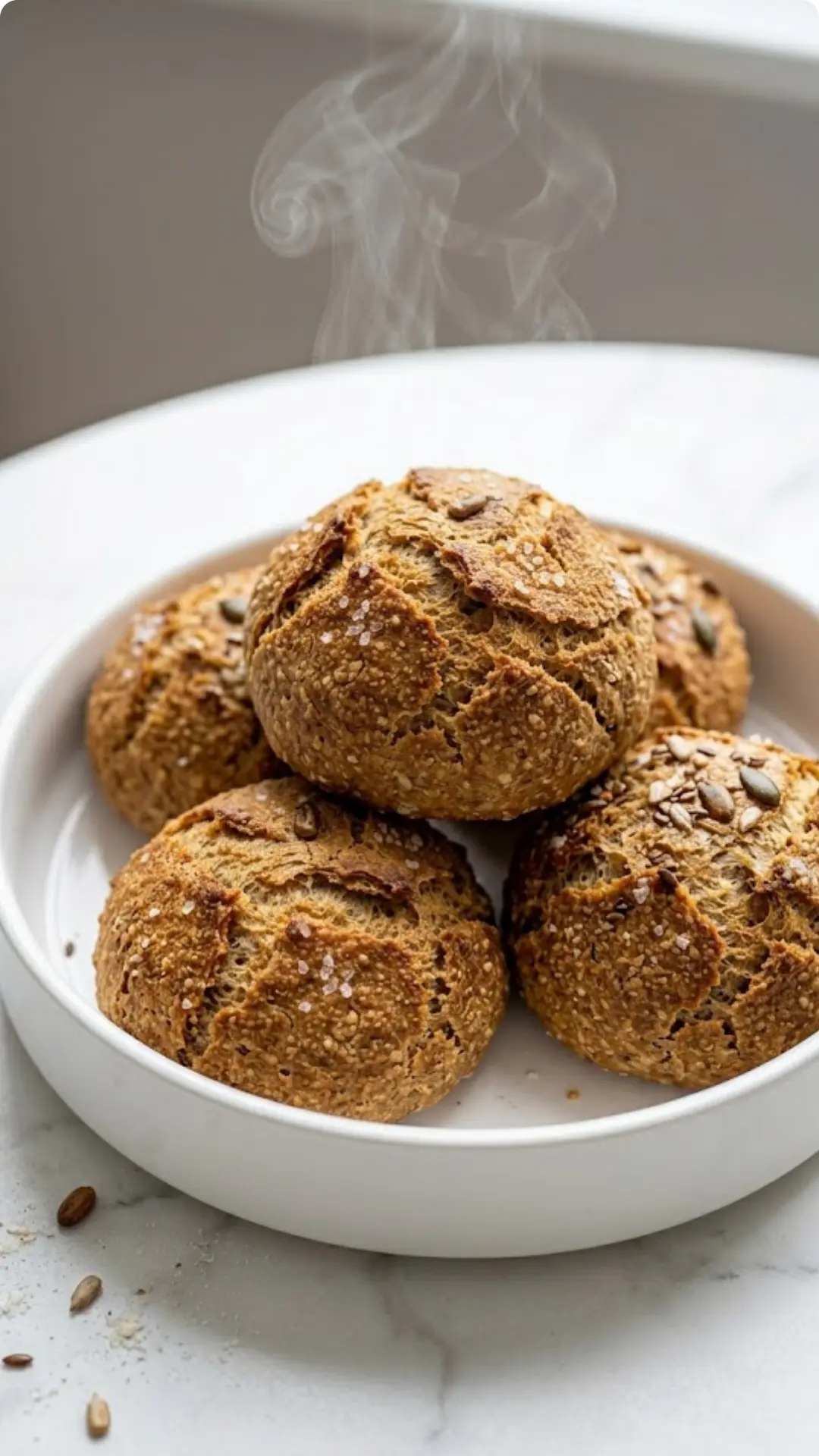 Dinkel-Skyr-Brötchen ohne Hefe: Das einfachste Blitzrezept für fluffige Brötchen