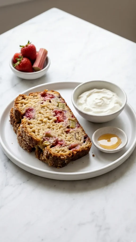 Erdbeer-Rhabarber-Brot – Saftiges und einfaches Kastenbrot-Rezept