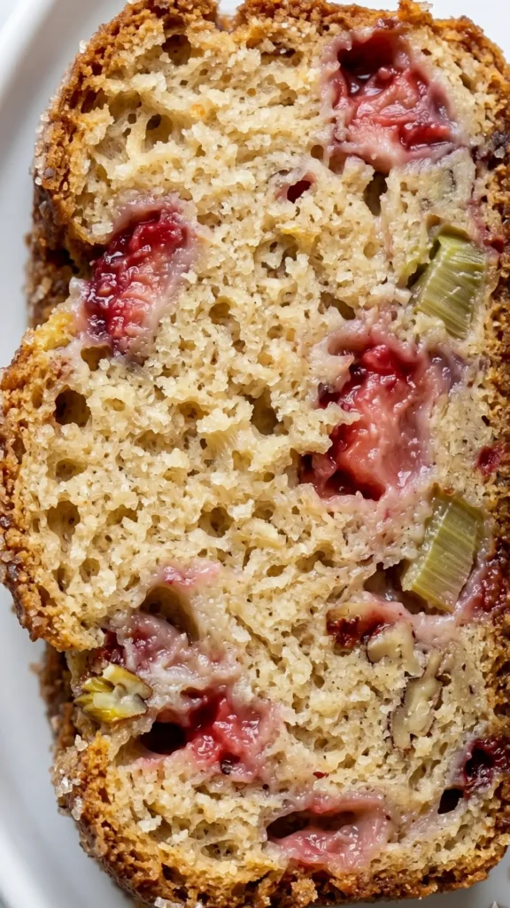 Erdbeer-Rhabarber-Brot – Saftiges und einfaches Kastenbrot-Rezept