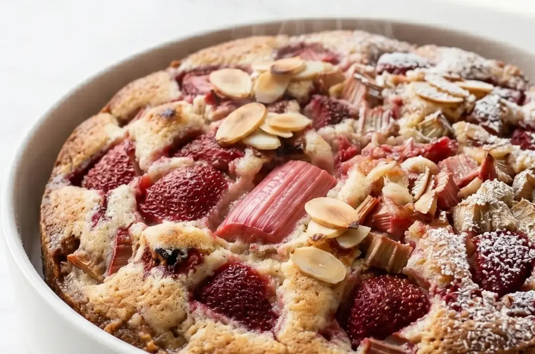 Erdbeer-Rhabarber-Kuchen mit Joghurt: Das einfachste Rezept für saftigen Frühlingskuchen