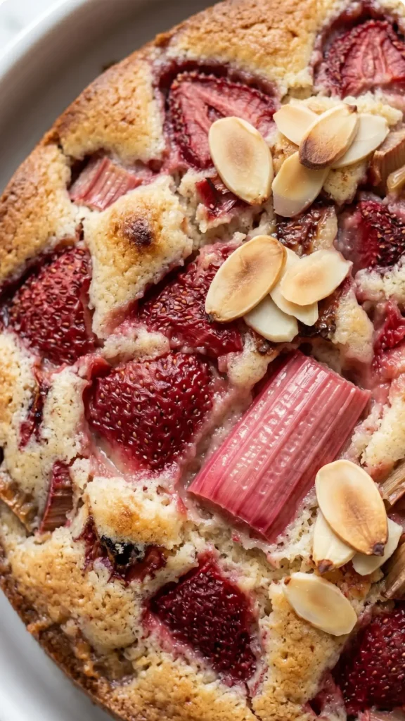 Erdbeer-Rhabarber-Kuchen mit Joghurt Das einfachste Rezept für saftigen Frühlingskuchen