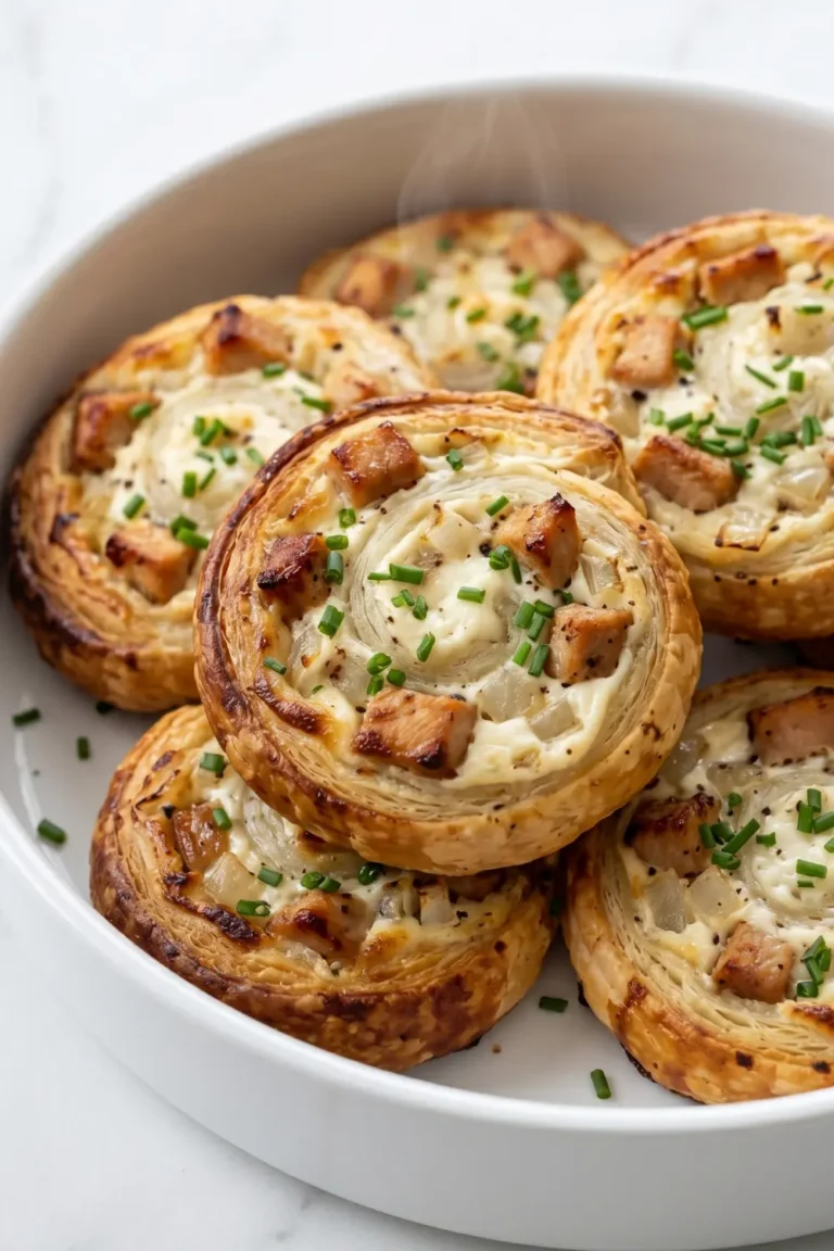 Flammkuchen-Schnecken: Der herzhafte Party-Snack