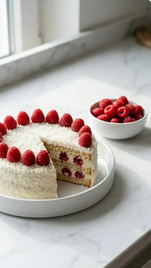 Himbeer-Raffaello-Torte Das einfachste Rezept für die perfekte Festtagstorte