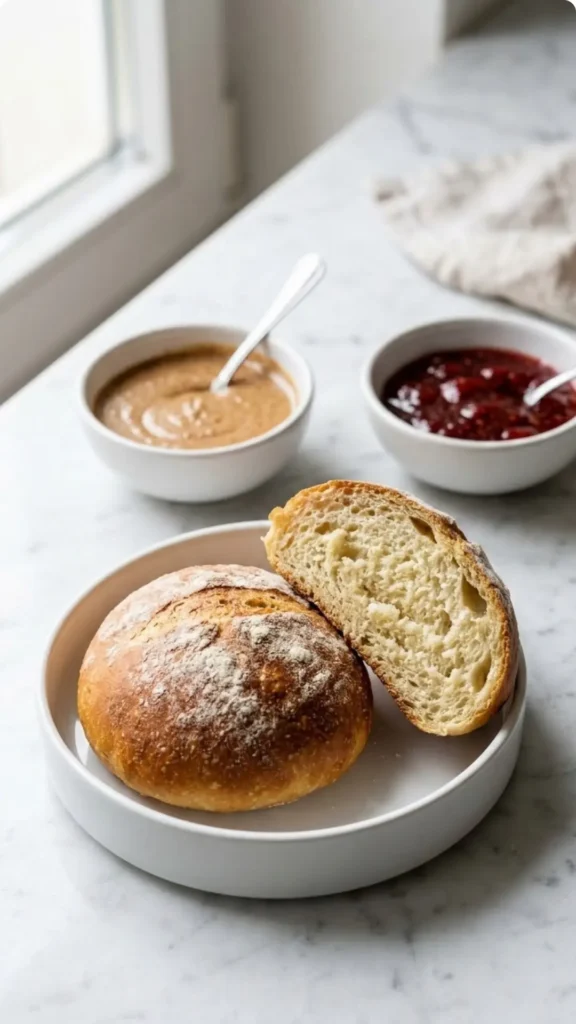 Kalorienarme Quark-Brötchen ohne Hefe