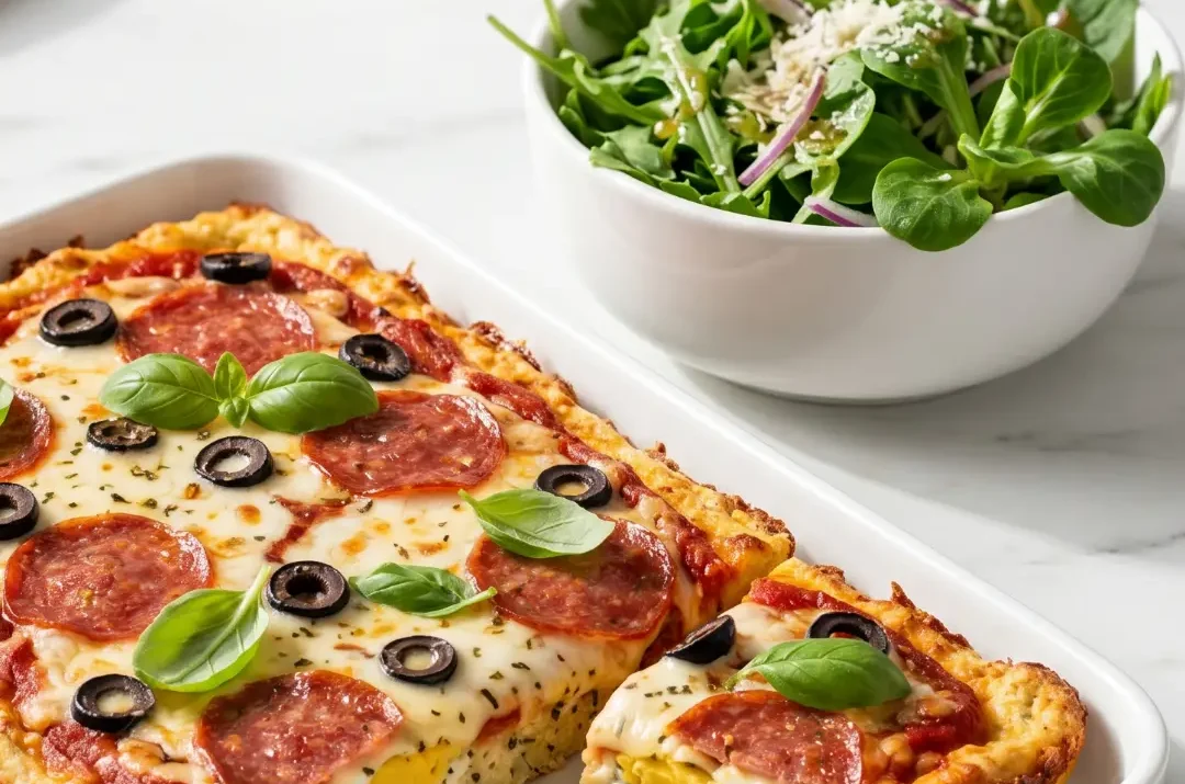 Keto-Pizza mit Käseboden: Das einfachste Low-Carb-Rezept für extra krosse Pizza
