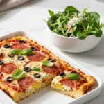 Keto-Pizza mit Käseboden: Das einfachste Low-Carb-Rezept für extra krosse Pizza