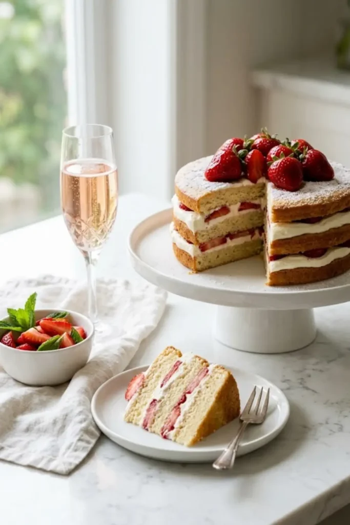 Klassische Erdbeertorte