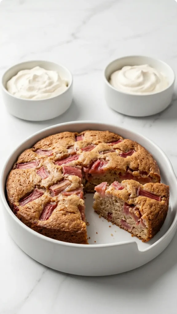 Mandel-Rhabarberkuchen Das einfachste Rezept für saftigen Frühlingskuchen