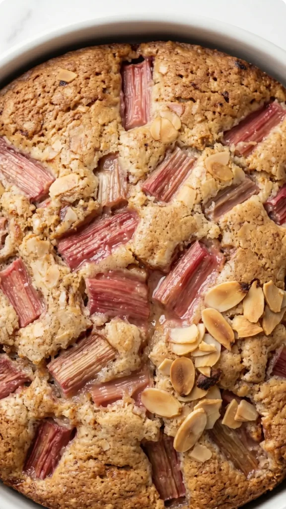 Mandel-Rhabarberkuchen Das einfachste Rezept für saftigen Frühlingskuchen