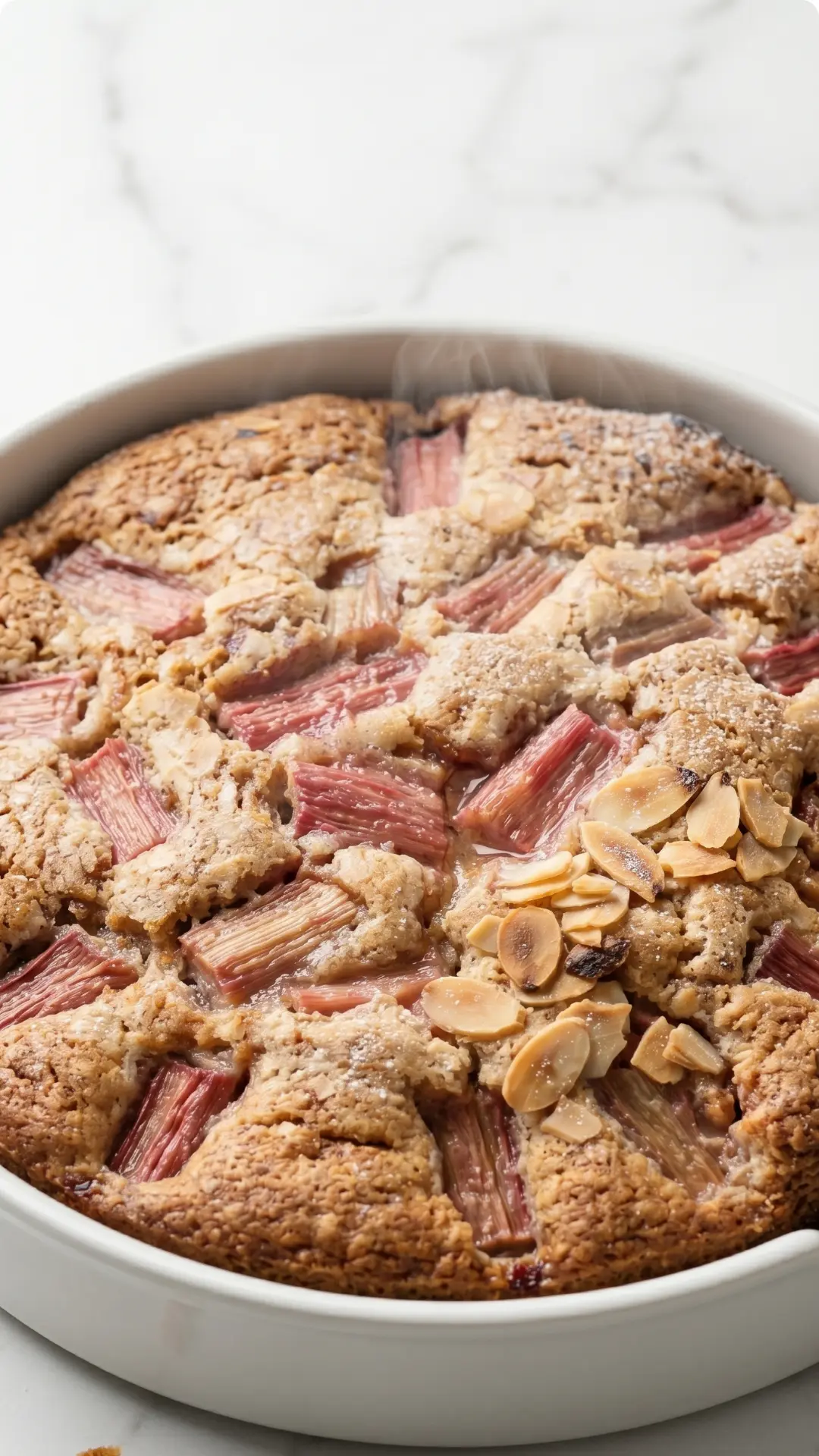 Mandel-Rhabarberkuchen Das einfachste Rezept für saftigen Frühlingskuchen