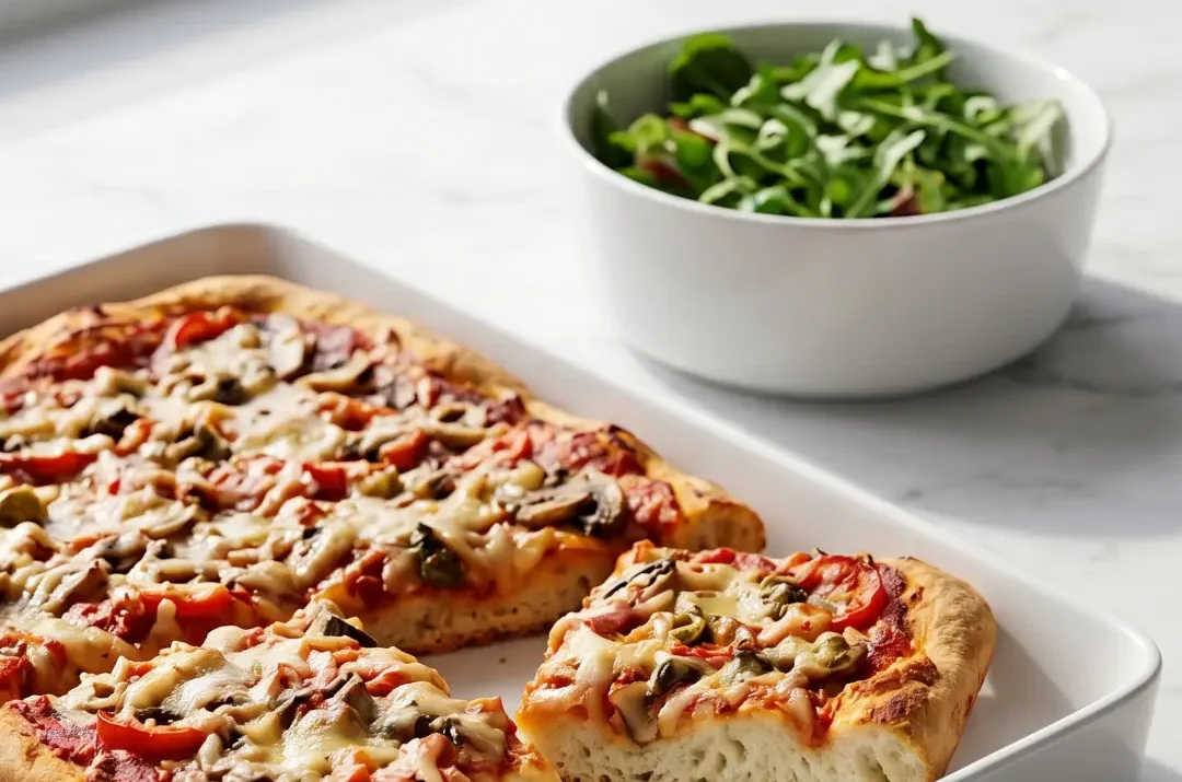 Pizza mit Quark-Öl-Teig: Das einfachste Blitzrezept für extra krosse Blechpizza