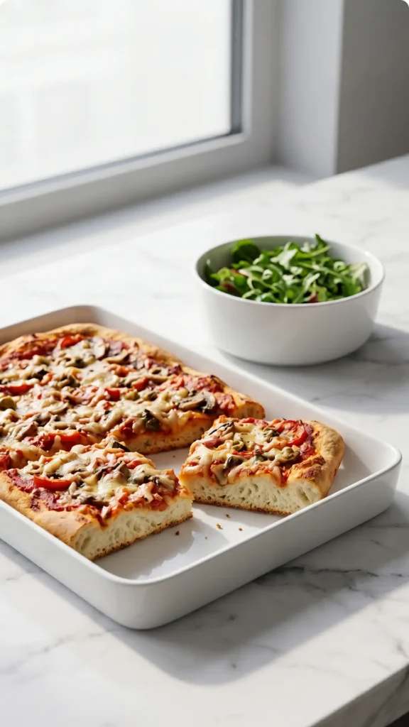 Pizza mit Quark-Öl-Teig Das einfachste Blitzrezept für extra krosse Blechpizza