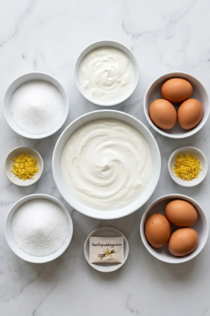 Protein-Käsekuchen ohne Boden – Low Carb & Fluffig