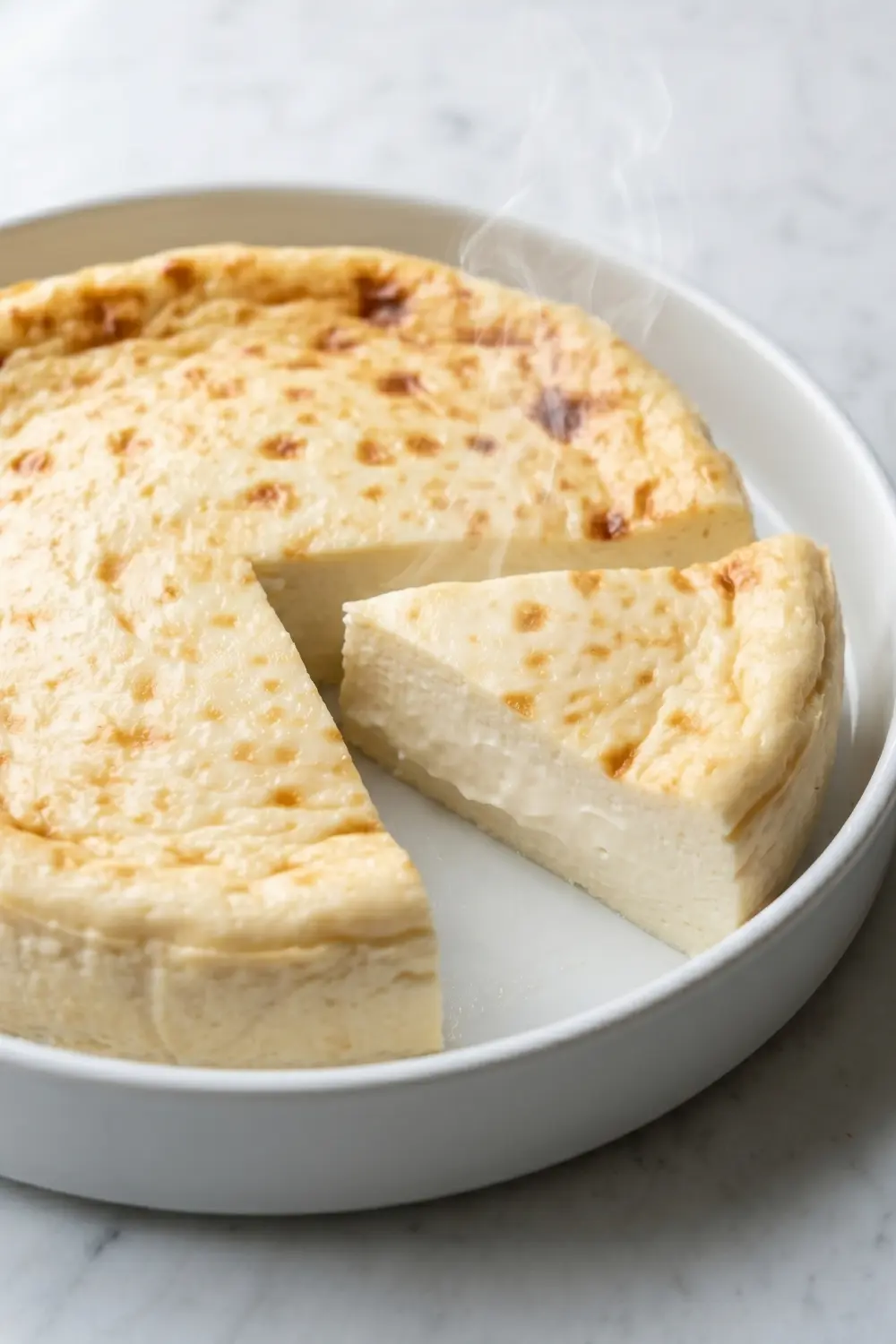 Protein-Käsekuchen ohne Boden – Low Carb & Fluffig
