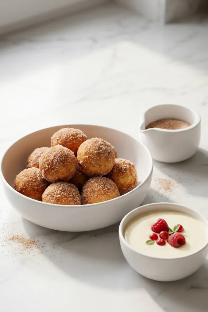 Quarkbällchen mit Sauerteig – Fluffig und selbstgemacht