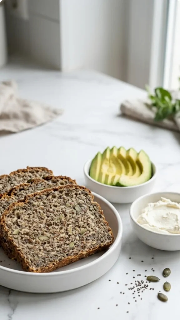 Saftiges Chia Eiweißbrot ohne Hefe – Das beste Protein-Brot Rezept