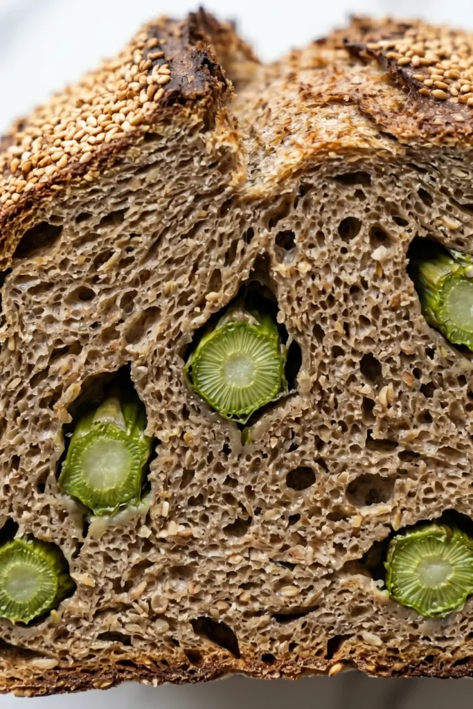 Saftiges Spargel-Dinkel-Brot mit Sauerteig