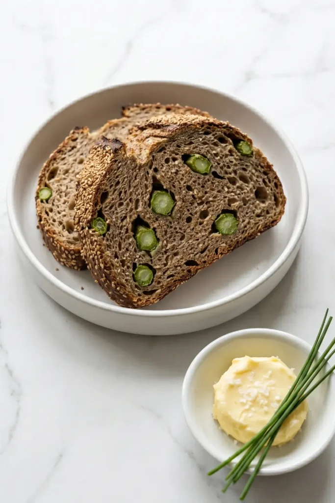 Saftiges Spargel-Dinkel-Brot mit Sauerteig