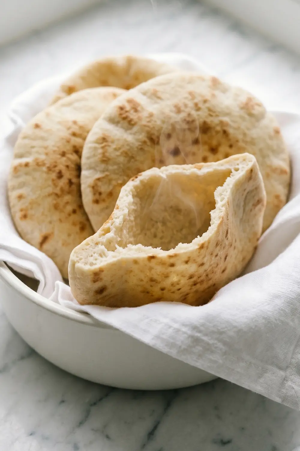 Sauerteig Pita Brot – Fluffig und einfach selbstgemacht