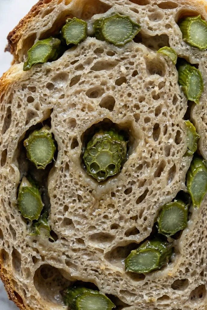 Spargelbrot mit Sauerteig