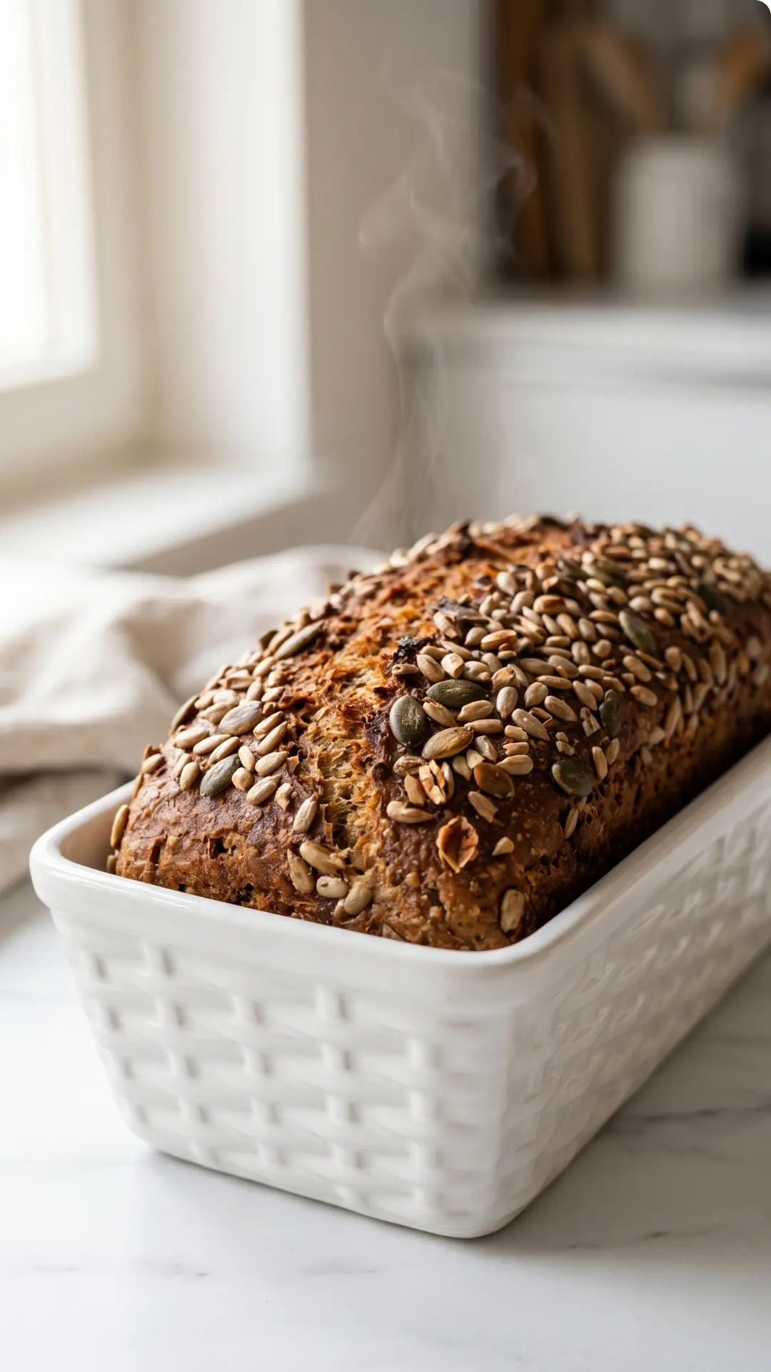 Vollkornbrot backen: Das einfachste Rezept für super saftiges Saatenbrot