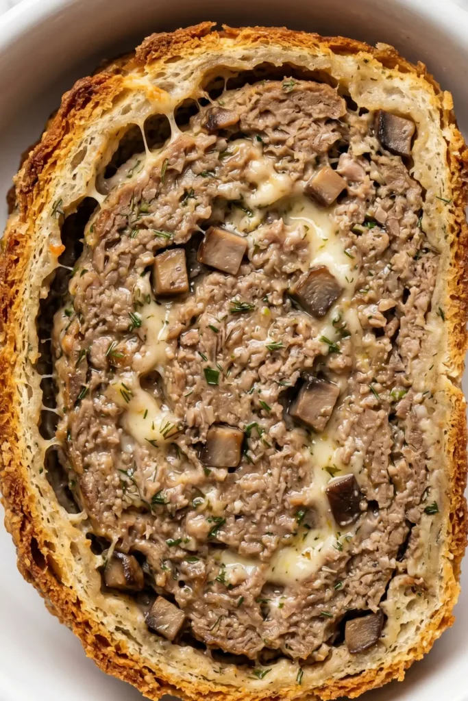 Würziges Lammhackfleisch im knusprigen Brotmantel