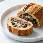 Würziges Lammhackfleisch im knusprigen Brotmantel