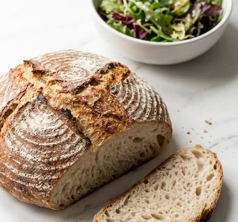 Sauerteig-Bauernbrot ohne Hefe: Traditionell & Krustig