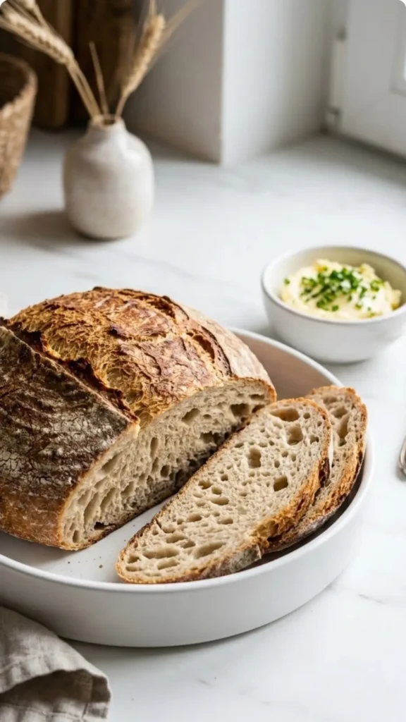 Dinkel-Roggen-Krustenbrot ohne Sauerteig – Knuspriges Topfbrot