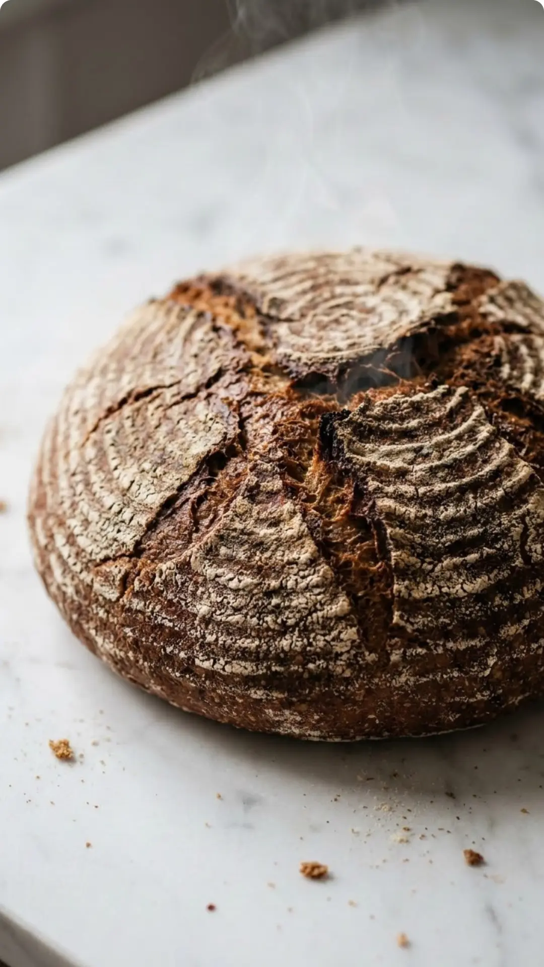 Einfaches Roggenmischbrot mit Sauerteig — Schnelles Rezept ohne Hefe (1)