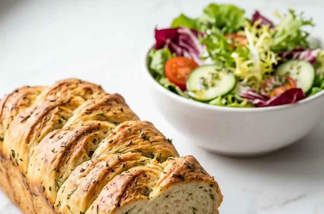 Kräuterbaguette: Sehr einfach zu backen & ein echter Hingucker