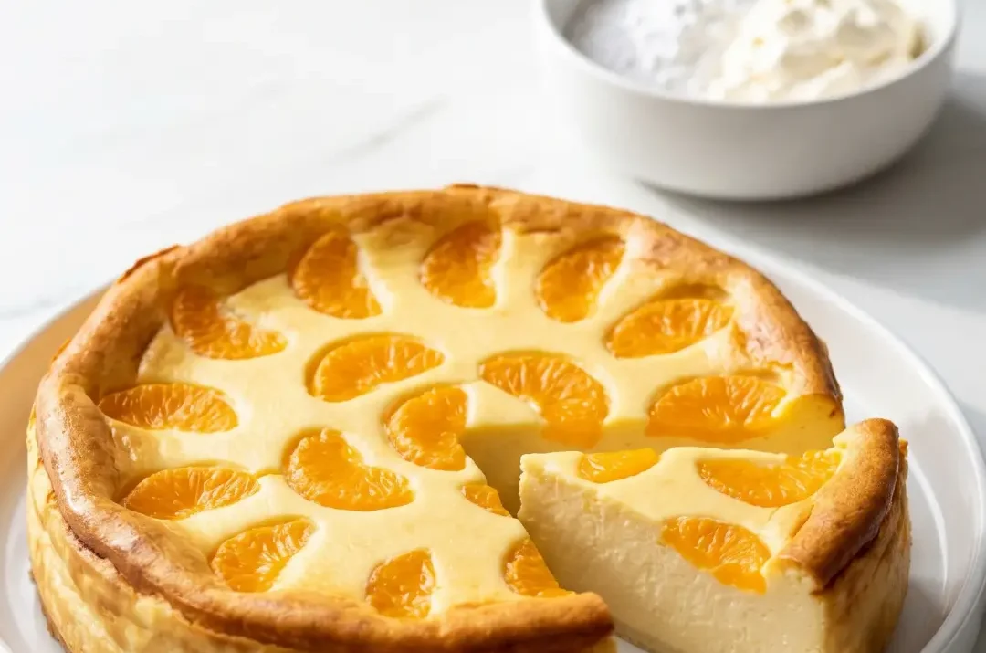 Quark-Käsekuchen mit Mandarinen ohne Boden – Cremig & Schnell