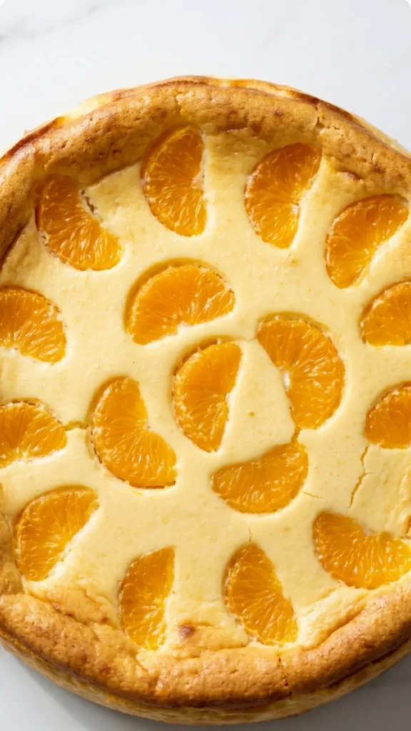 Quark-Käsekuchen mit Mandarinen ohne Boden – Cremig & Schnell