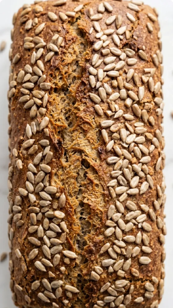 Roggenvollkornbrot mit Sonnenblumenkernen Das einfachste Rezept für saftiges Körnerbrot