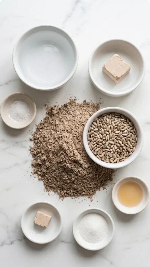 Roggenvollkornbrot mit Sonnenblumenkernen Das einfachste Rezept für saftiges Körnerbrot
