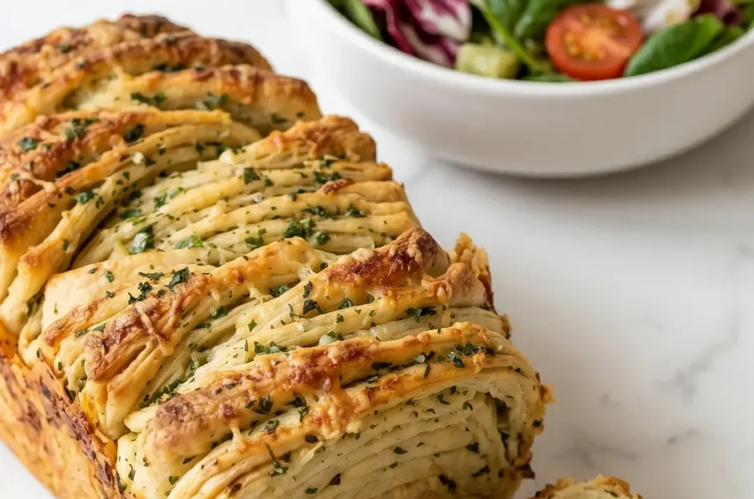 Aromatisches Zupfbrot mit Kräuterbutter aus der Kastenform