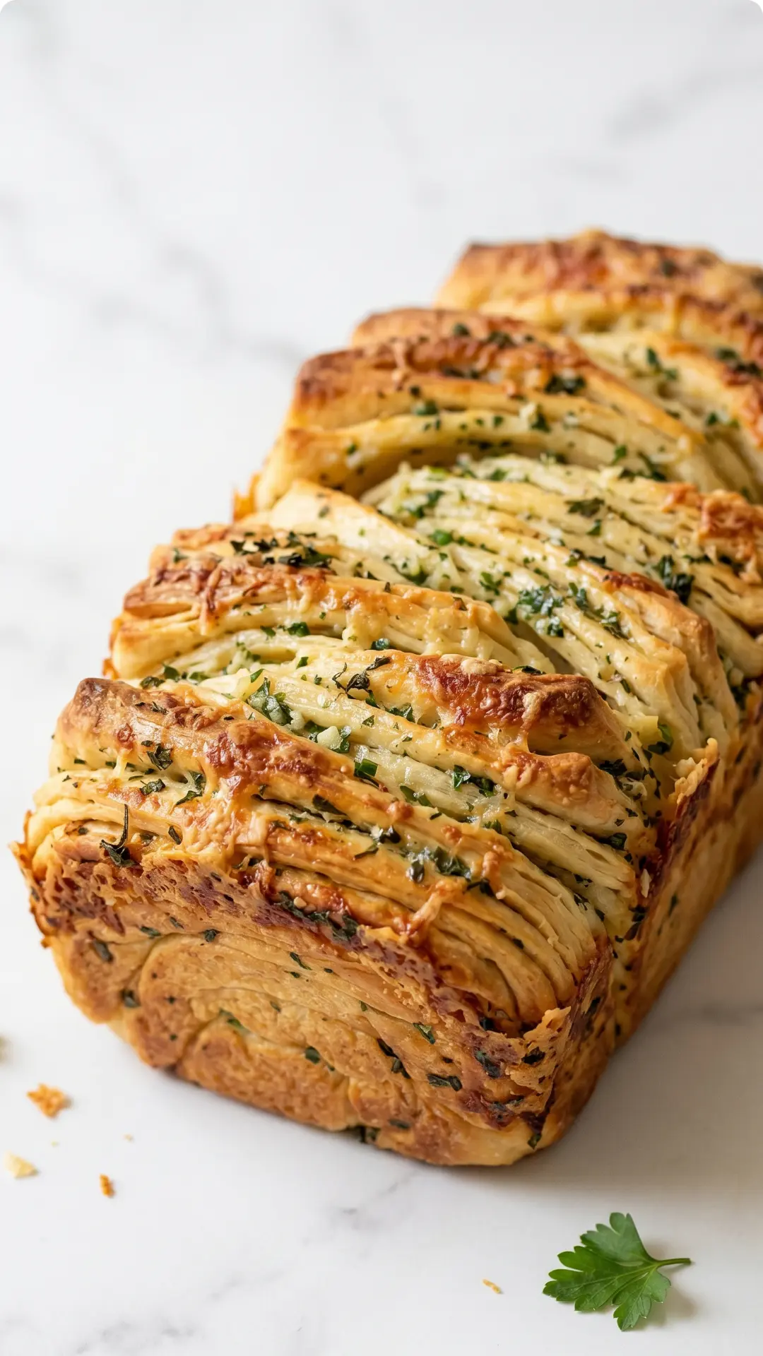 Saftiges Zupfbrot mit Kräuterbutter — Einfaches Kastenform-Rezept