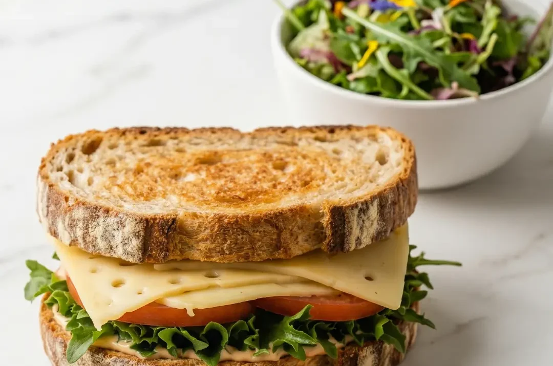 Knuspriges Sauerteigbrot-Sandwich mit Fol Epi & Ei
