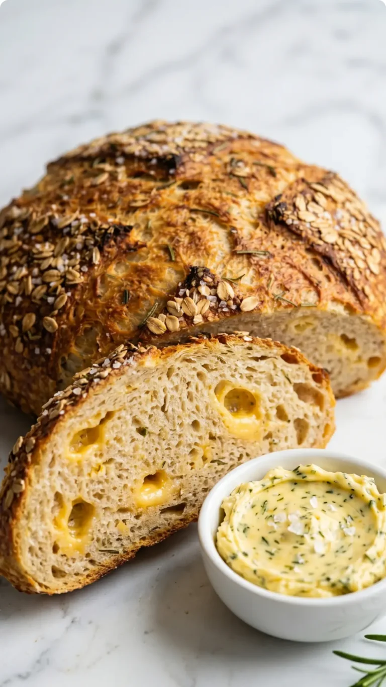 Schnelles Airfryer-Brot ohne Hefe: Knuspriges Käsebrot im Handumdrehen